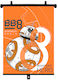 AMiO Parasolar Lateral Auto cu Ventuză Star Wars Bb8 Răsăritul Războaielor Stelelor Bb8 45x36cm