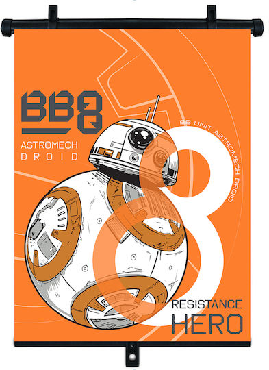 AMiO Parasolar Lateral Auto cu Ventuză Star Wars Bb8 Răsăritul Războaielor Stelelor Bb8 45x36cm