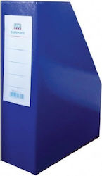 Uni Pap Θήκη Περιοδικών Αρχείου Χάρτινη Μπλε 34x8x27εκ.