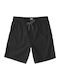 Layback Twill Sportliche Herrenshorts Schwarz