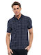 Polo Short Sleeve Navy Blue Blouse
