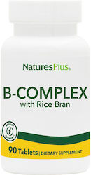 Nature's Plus Energy Support B-complex with Rice Bran Vitamină 90 Tablete
