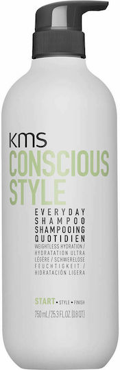 KMS Conscious Style Everyday Sampon de Par Hidratare pentru Păr Normal 750ml