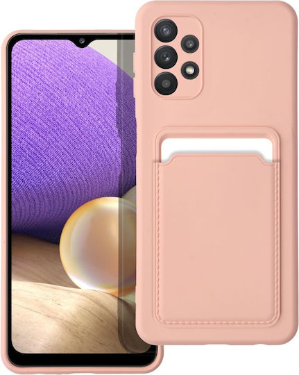 Forcell Card Back Cover Σιλικόνης με Υποδοχή για Κάρτες Κοραλί (Galaxy A32 5G)