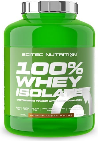 Scitec Nutrition 100% Whey Isolate Protein Molke Glutenfrei mit Geschmack Schokolade Haselnuss 2kg