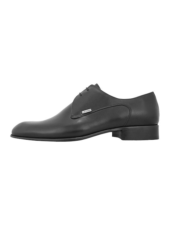 GK Uomo Men's Leather Dress Shoes Black