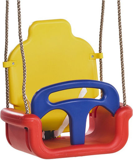 Showood Plastic with Protector and Seatbelt Swing Yellow