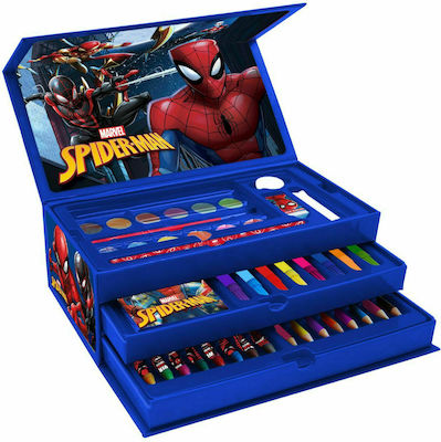 Spiderman Colouring Set in Case 27x14cm 52pcs