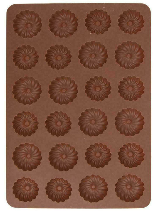 Orion No Coating Silicone Chocolates 24 Cups Baking Pan 32x22x1.5cm