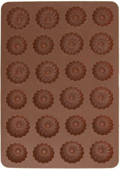 Orion Backform Pralinen Silikon 24 Plätze 32x22x1.5cm 1cm