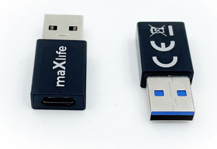 Maxlife Μετατροπέας USB-A male σε USB-C female 1τμχ