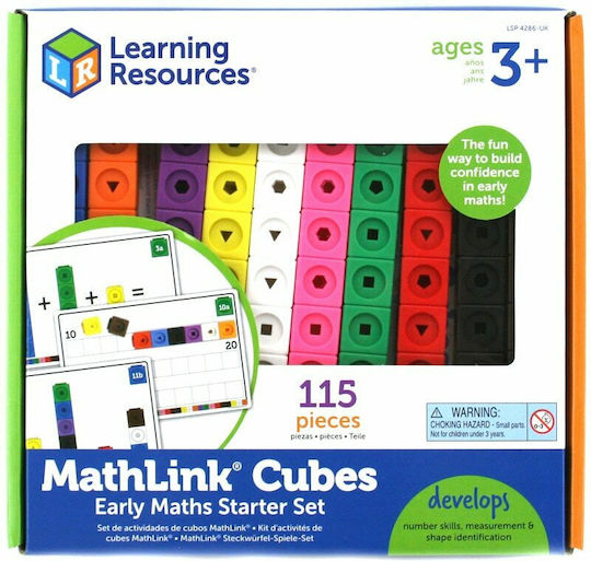 Learning Resources Mathlink Cubes Activity Set Εκπαιδευτικό Παιχνίδι Γνώσεων για 3+ Ετών