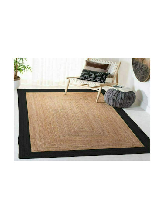 Rug Rectangular Summer from Jute Beige