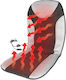 Compass Heated Car Seat Back 1pcs Polyester