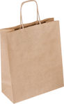 Eco Papier Tasche für Geschenke Braun 25x12x37cm.