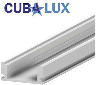 Cubalux Χωνευτό Προφίλ Αλουμινίου Ταινίας LED 200x1.7x0.7εκ.