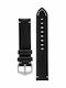 Hirsch Ranger Leather Strap Black 20mm