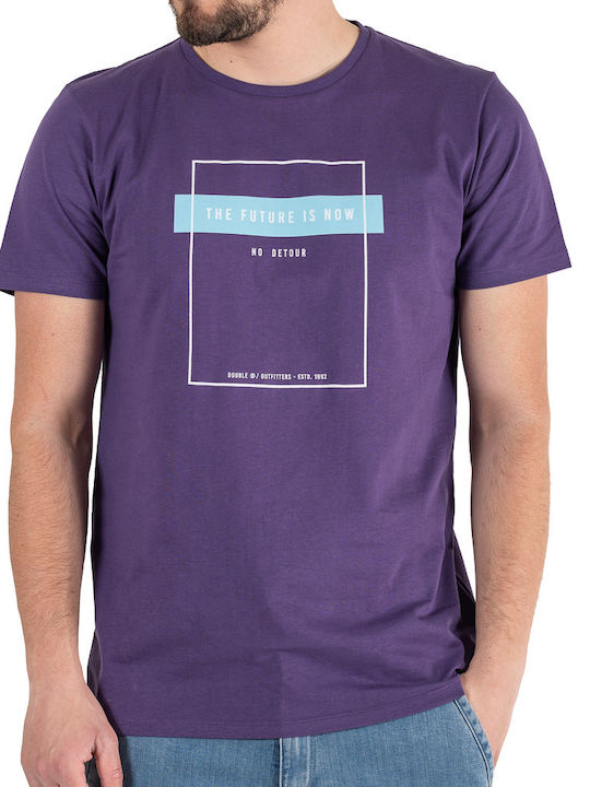 Double Men's T-Shirt Stamped Purple