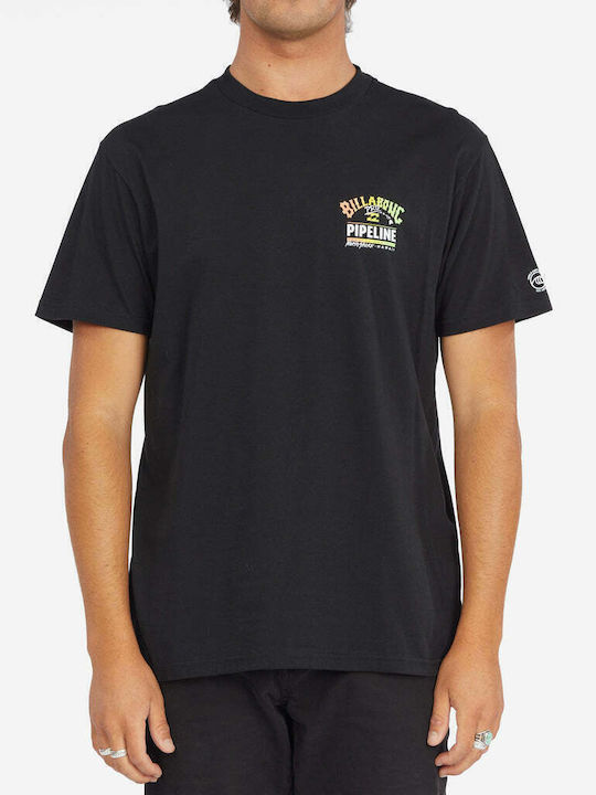 Billabong T-shirt Bărbătesc cu Mânecă Scurtă Negru