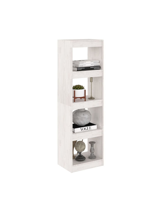 Shelving Unit Floor White 40x30x135.5cm