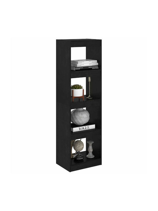 Shelving Unit Floor Black 40x30x135.5cm