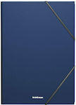 ErichKrause Folder with Rubber Band and Ears for Paper A4 Blue