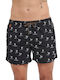 Men's Swimwear Shorts Black with Patterns