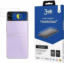 3MK FlexibleGlass Προστασία Κάμερας Tempered Glass Ασημί για το Galaxy Z Flip3 5G
