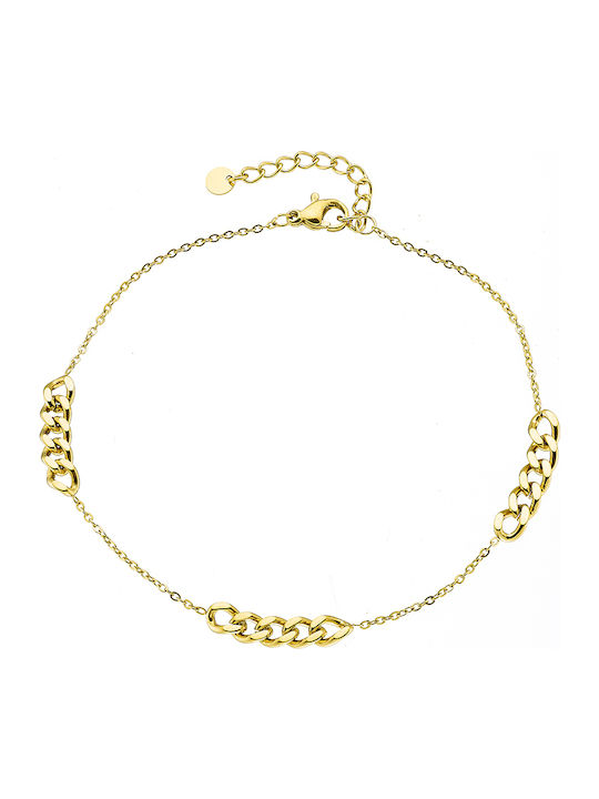 Oxzen Gold Plated Chain Anklet From Stainless S...