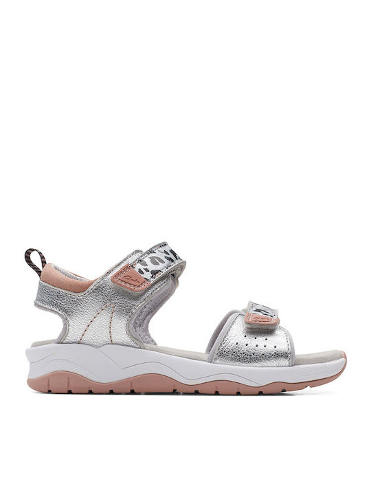 Clarks Kinder Sandalen Clowder Print K Silber