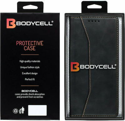 Bodycell PU Leather Synthetic Leather Wallet Black (Realme GT Neo 2)