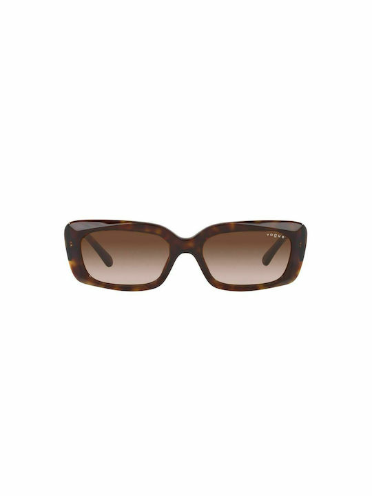 Vogue Sonnenbrillen mit Braun Schildkröte Rahmen und Braun Verlaufsfarbe Linse VO5440S W65613