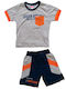 Joyce Kids Set with Shorts Summer 2pcs Gray