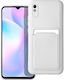 Forcell Back Cover Σιλικόνης με Υποδοχή για Κάρτες Λευκό (Redmi 9A / 9AT)