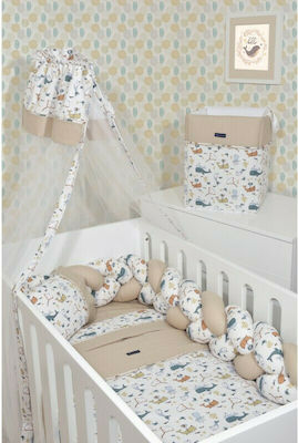 Nautica Baby Crib Bedding Set Sea Friends 3pcs Beige