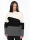 BLOUSE CLOSED NECK WOOLEN-19715-BLACK