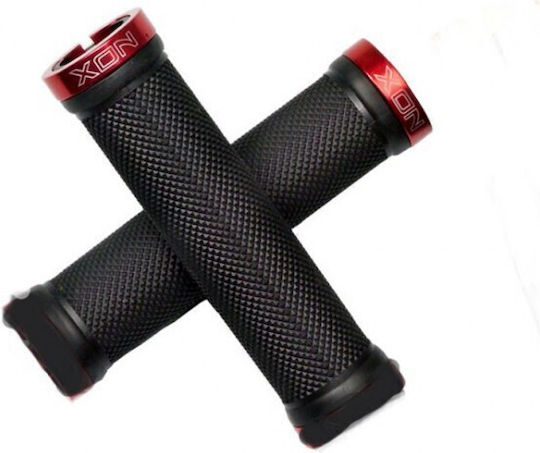 Xon XBG-38 XBG-38 Bicycle Handlebar Grips in Black/Red Color