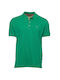 Makis Tselios Fashion Bluza Bărbătească cu Mânecă Scurtă Polo Verde