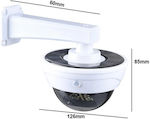 Solar Dummy Surveillance Dome Camera White