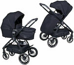 Coletto Zokky Nuvo 2 in 1 Adjustable 2 in 1 Baby Stroller Suitable for Newborn Black 10.6kg