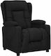 Relaxsessel mit Fußhocker Schwarz 72.5x96x99.5cm