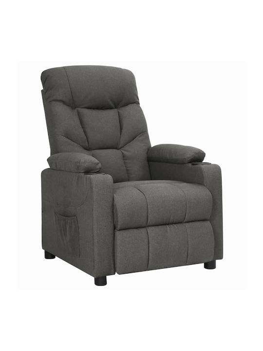 Relaxsessel mit Fußhocker Dark Grey 73x94x101.5cm