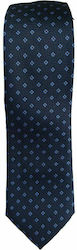 Γραβάτα σετ με μαντήλι μπλε σκούρο/σιέλ 19V69 VERSACE S22/11