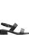 Seren25 Strap Din piele Sandale Negre