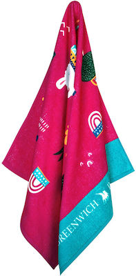 Greenwich Polo Club 3723 Kids Beach Towel Fuchsia 140x70cm