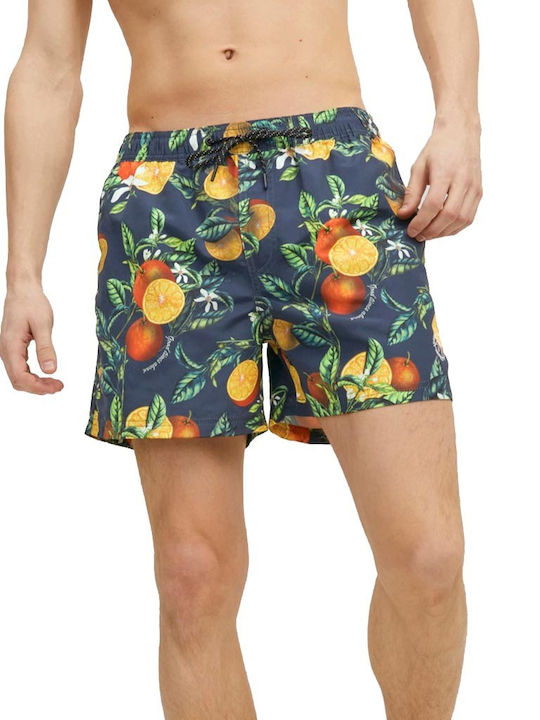 Crete Costume de Baie Bărbați Pantaloni Scurți Albăstru Cu Modele