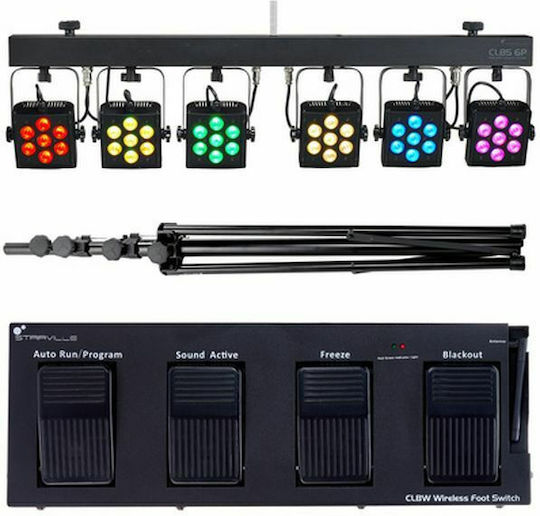 Stairville Lumina în mișcare LED CLB5 6P Compact Bundle RGBW / Alb cald