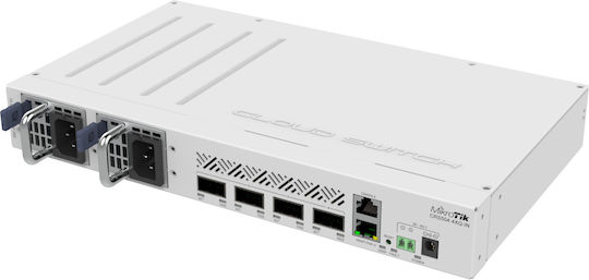 MikroTik CRS504-4XQ-IN v7 Управление на L2 Switch с 5 Портове Ethernet