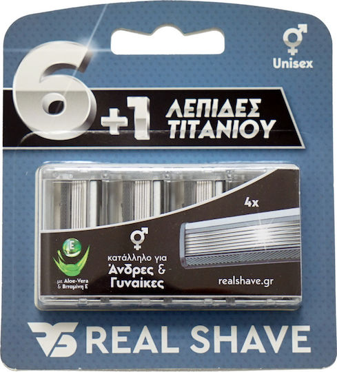 Realshave Резервни глави с 6 остриета 4бр