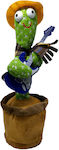 Plush Magic Cactus with Blue Guitar with Motion & Sound 32 cm (Various Designs) 1pc